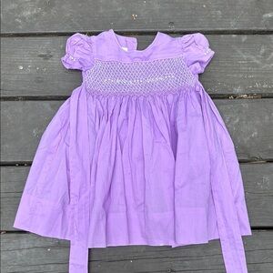 Strasburg Lavender Smocked Dress see measurements for size